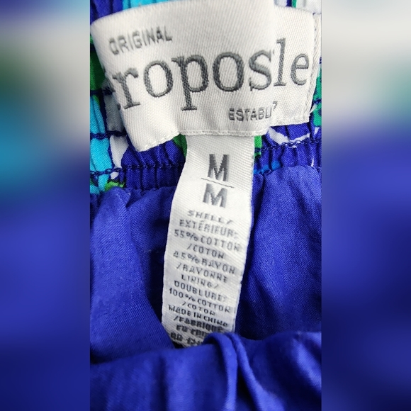 AEROPOSTALE WOMEN'S FLORAL MINI SKIRT, SIZE M, BLUE - Picture 4 of 9